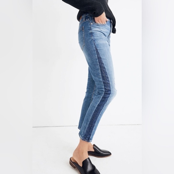 Madewell The High-Rise Slim‎ Boyjean in Raebrook Wash Eco Edition 25 - Picture 3 of 11
